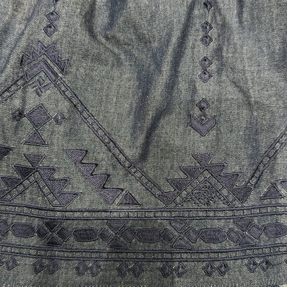 Parker Trinidad off the shoulder blue blouse with tassels - Picture 7 of 7